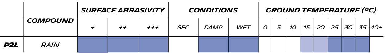 Pilot Sport GT P2L - Technical Specifications